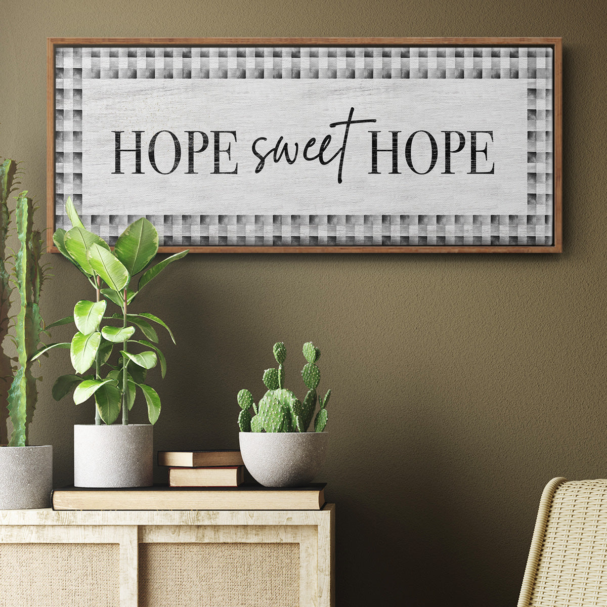 Hope Sweet Hope - Floater Framed Canvas Print