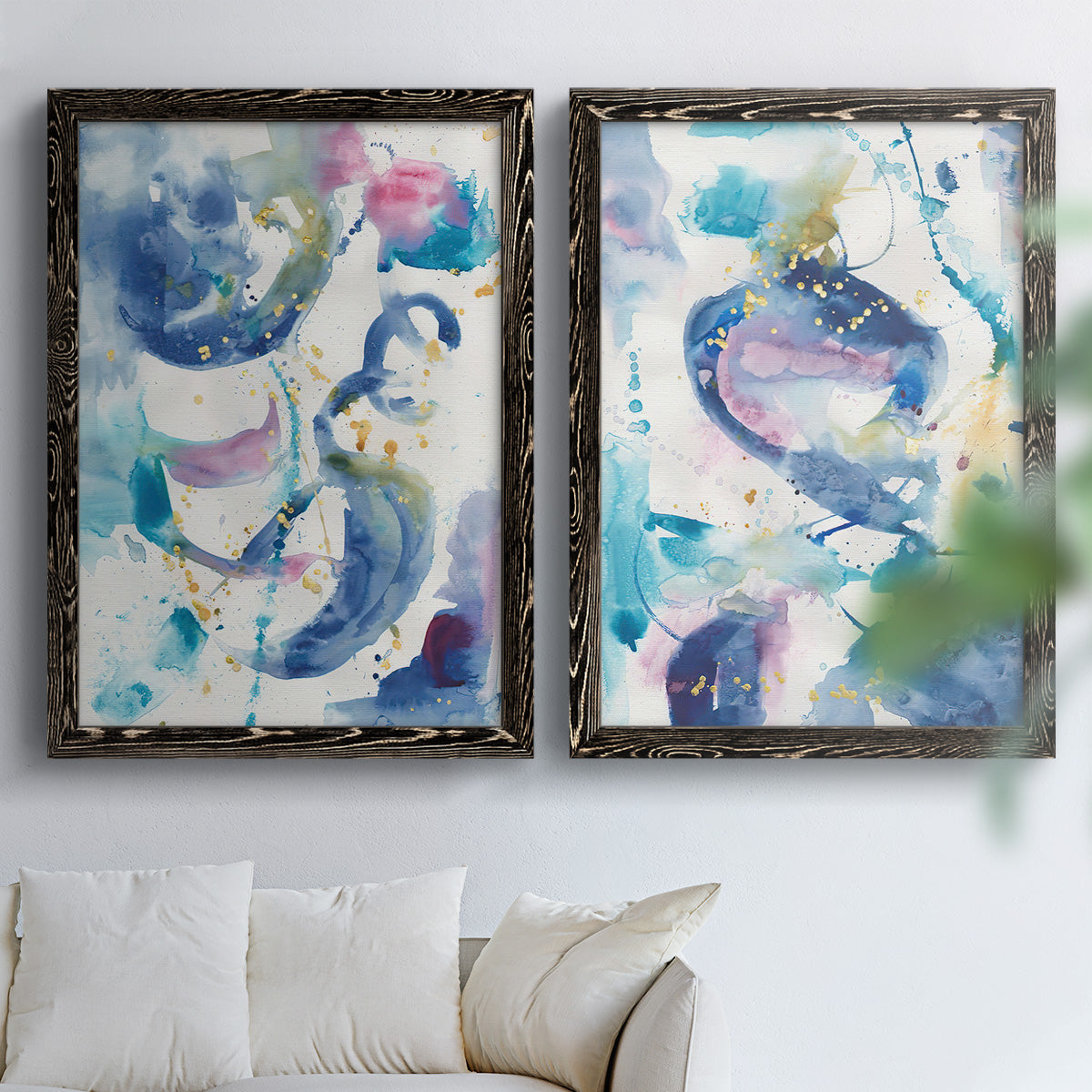 Fiesta I - Premium Framed Canvas 2 Piece Set - Ready to Hang