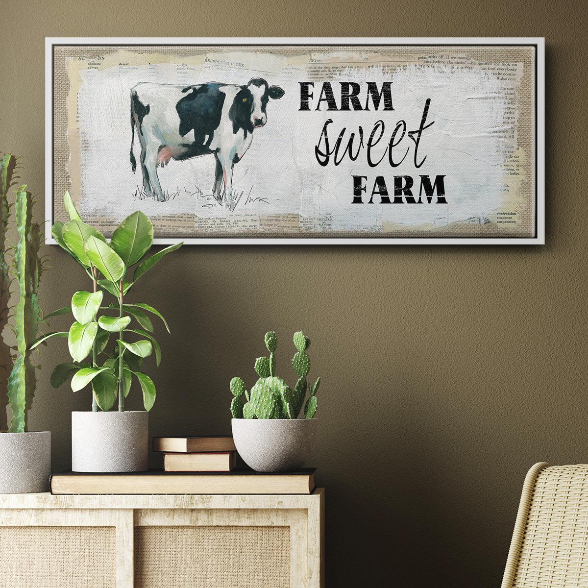 Farm Sweet Farm II - Floater Framed Canvas Print