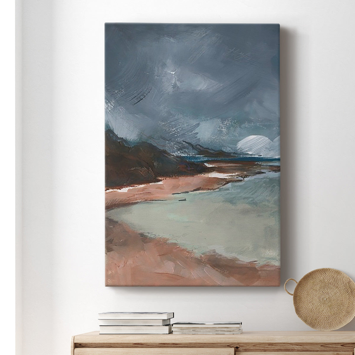 Sea Glass Storm II Premium Gallery Wrapped Canvas - Ready to Hang