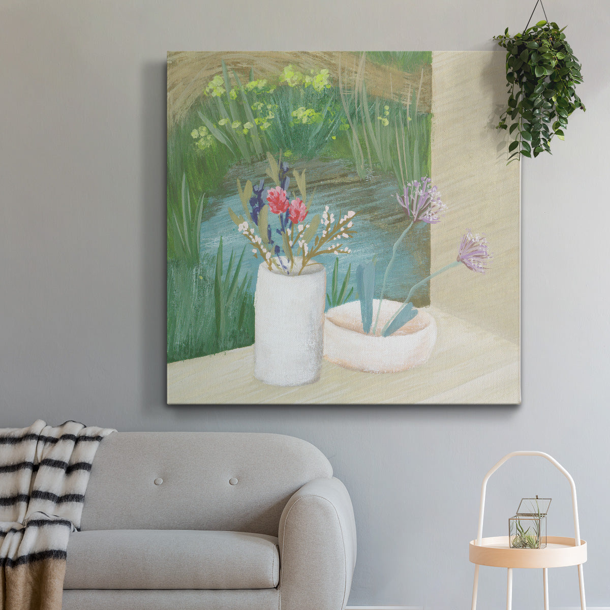 Window Plants III-Premium Gallery Wrapped Canvas - Ready to Hang