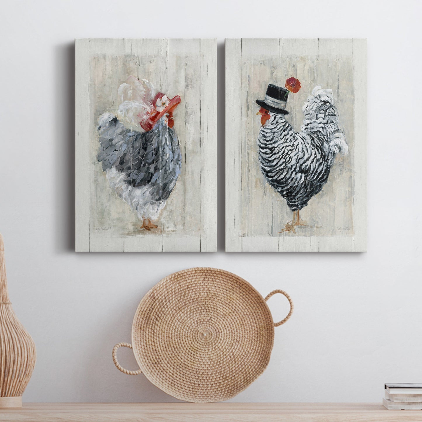 Sunday Best Hen Premium Gallery Wrapped Canvas - Ready to Hang