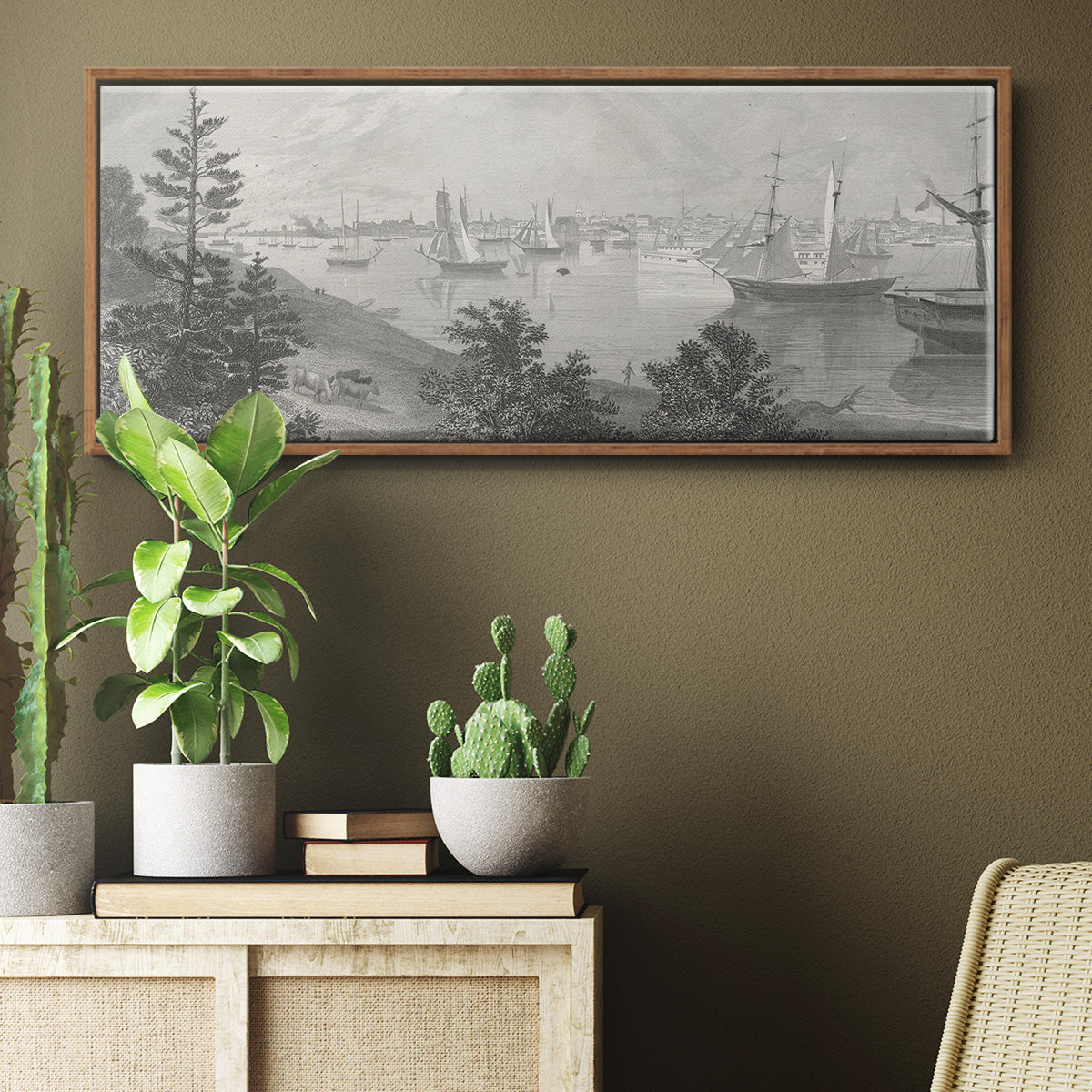 City of Detroit - Floater Framed Canvas Print