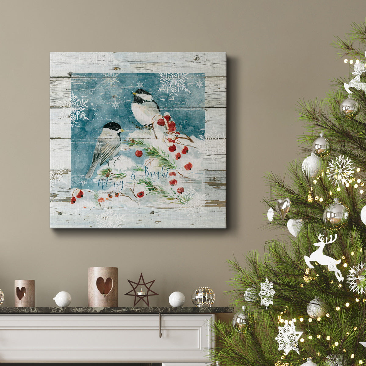 Merry and Bright - Premium Gallery Wrapped Canvas  - Ready to Hang