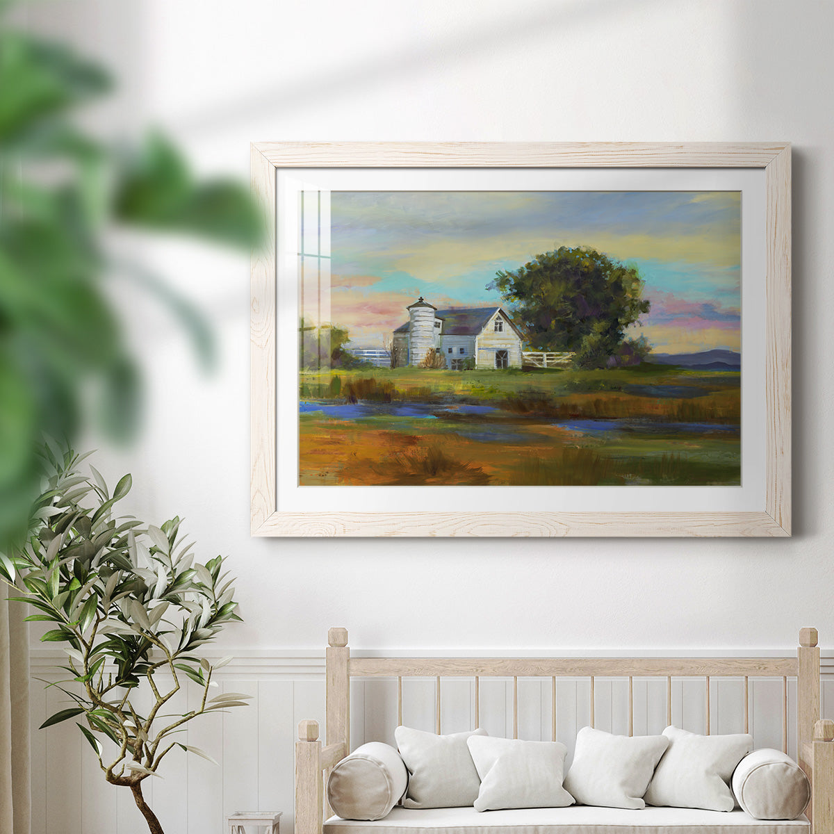 Down By The Barn - Barnwood Framed Art Print