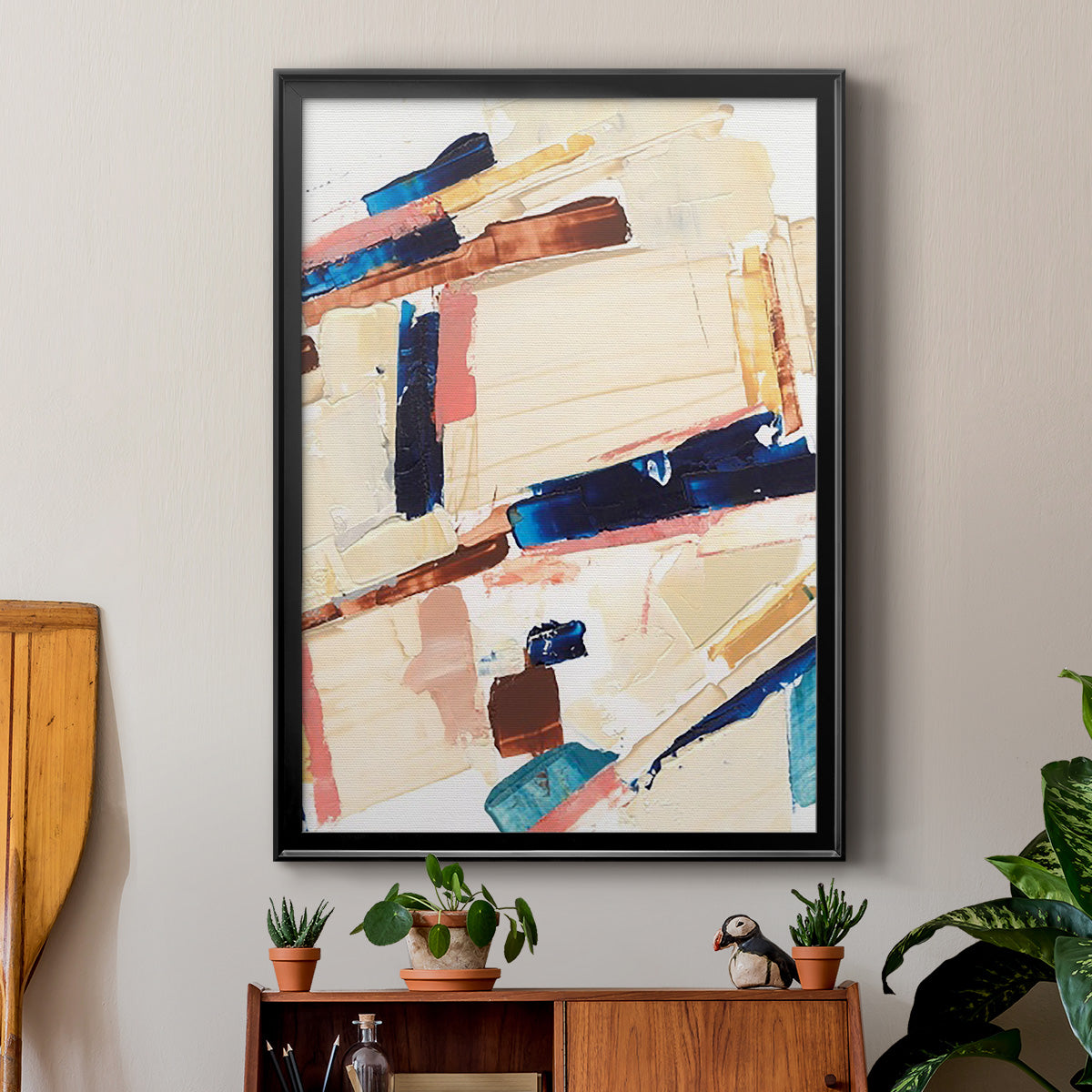 Pivot Point I - Modern Framed Canvas Print