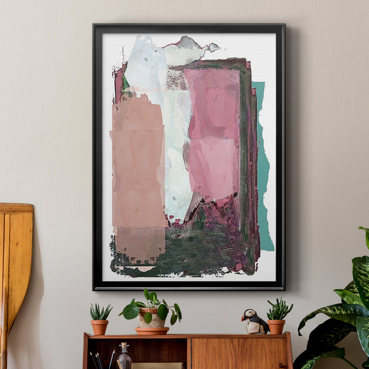 Brights Soft Wash II - Modern Framed Canvas Print