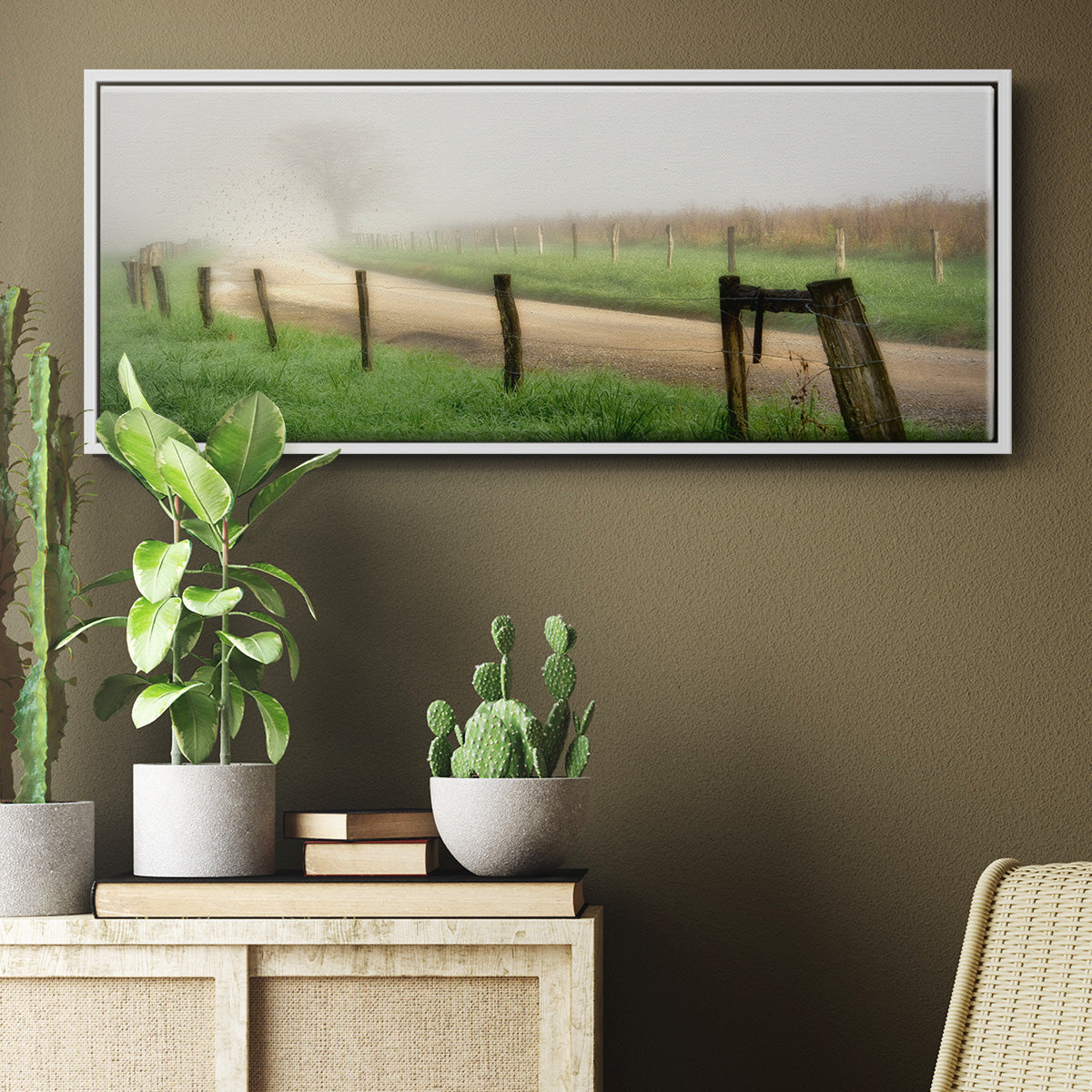 Around the Bend - Floater Framed Canvas Print