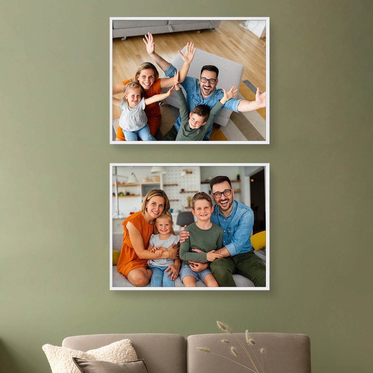 Set of 2 Restickable Custom Framed Photos - 28" x 22"