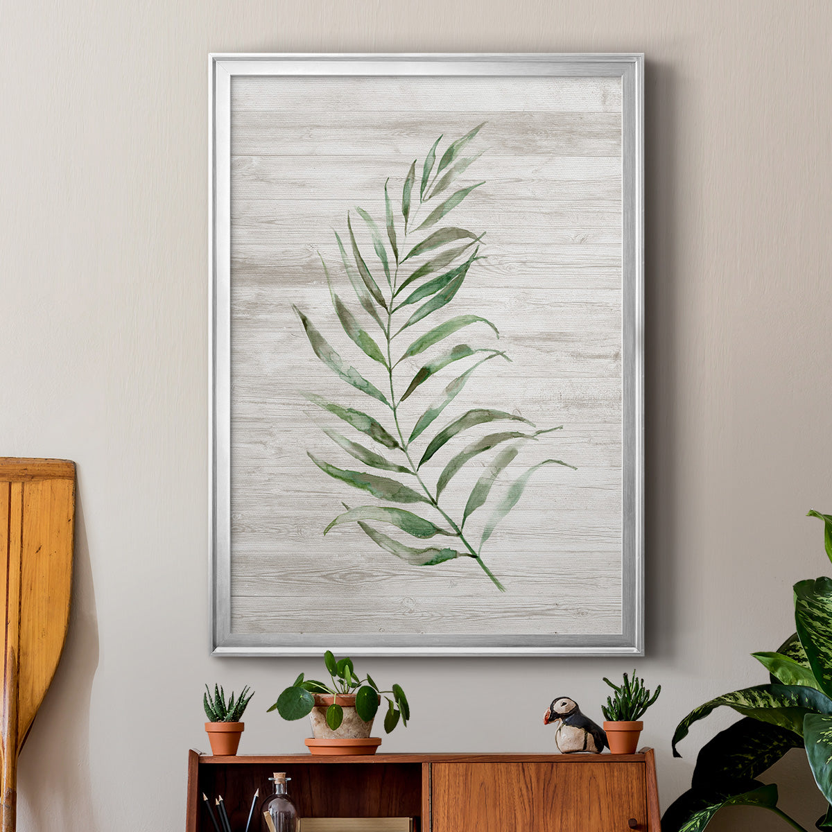 Tropic Frond I - Modern Framed Canvas Print