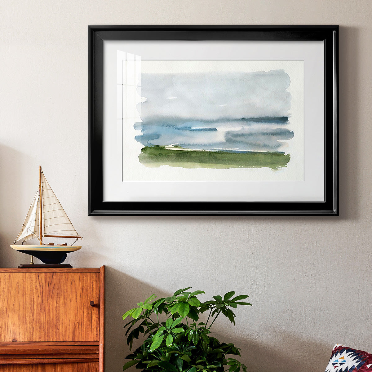 Coastline Splash II Premium Framed Print - Ready to Hang