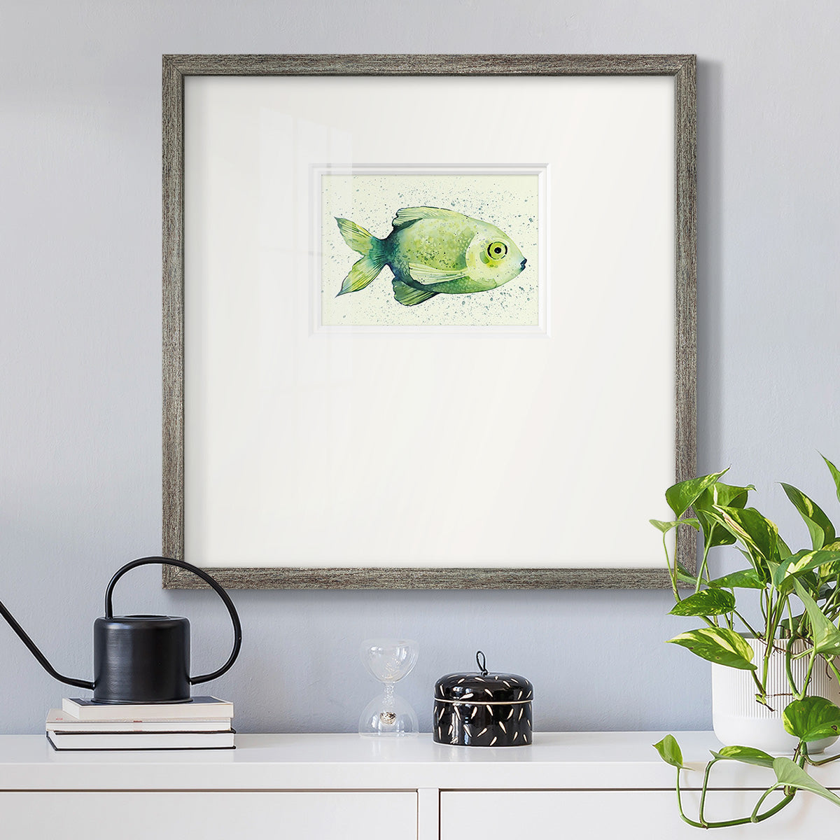 Speckled Freshwater Fish II Premium Framed Print Double Matboard