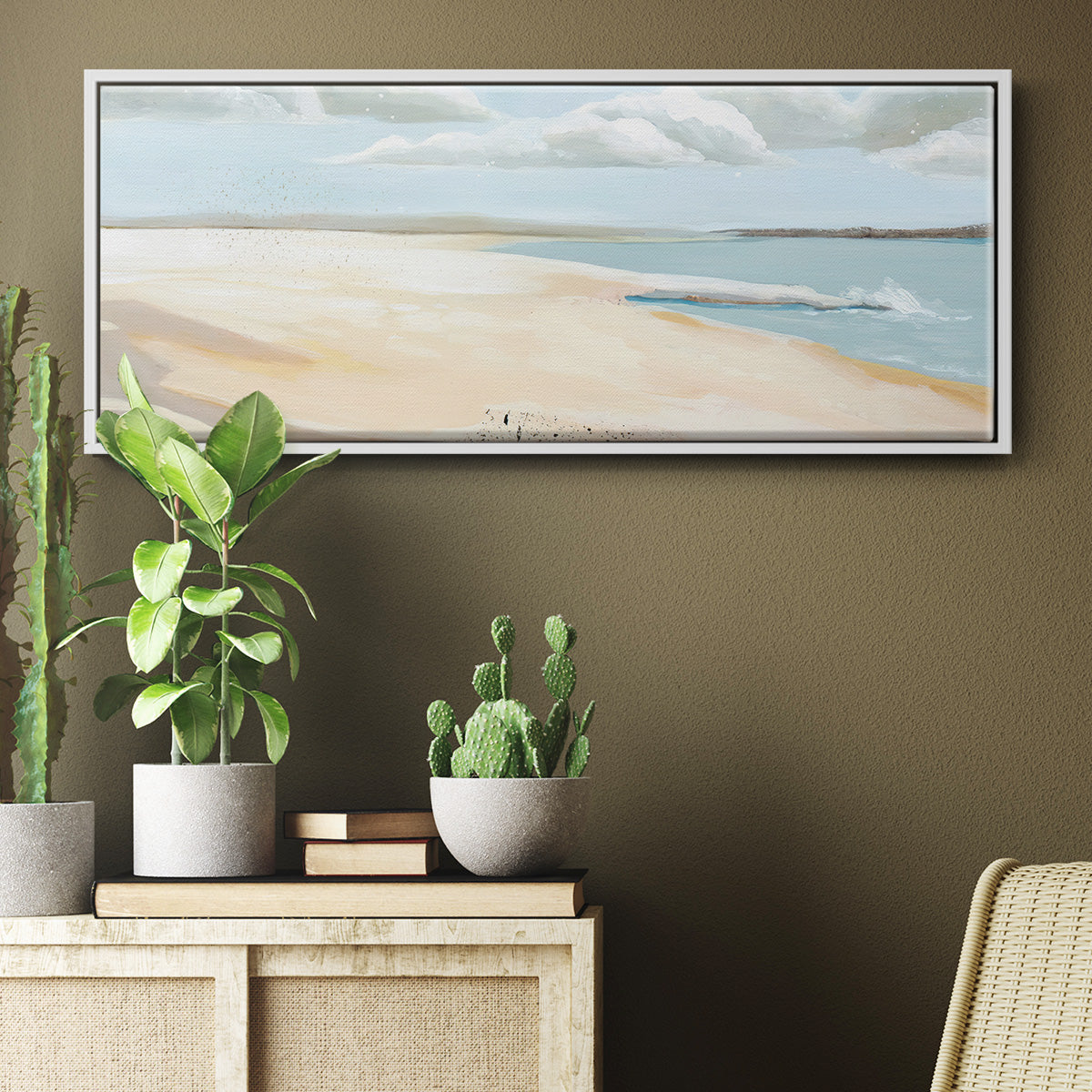 Sandy Getaway II - Floater Framed Canvas Print