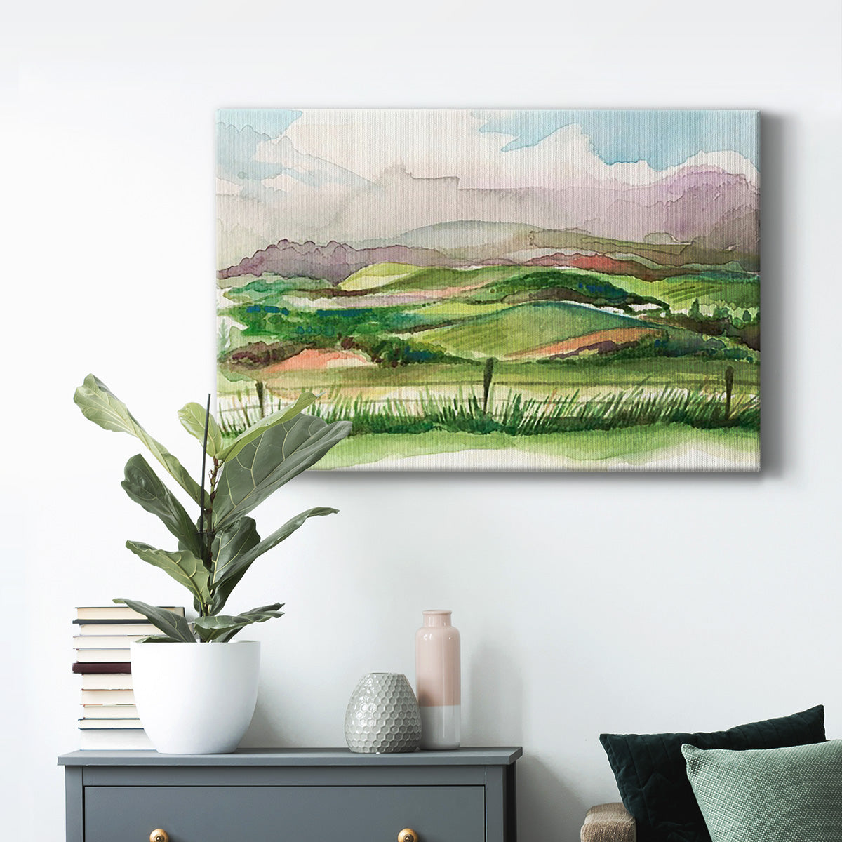 Bennachie Rain II Premium Gallery Wrapped Canvas - Ready to Hang