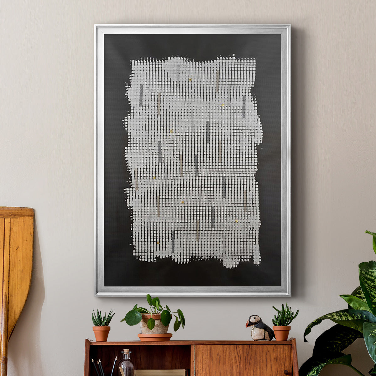 Bits & Bytes II - Modern Framed Canvas Print