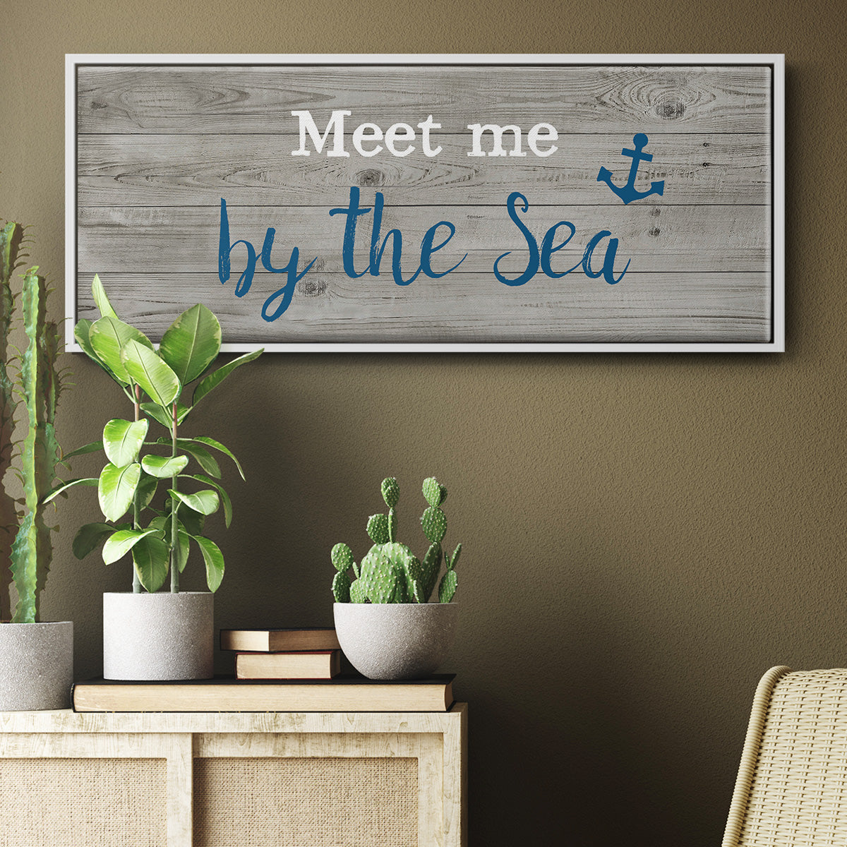 Meet Me - Floater Framed Canvas Print