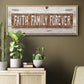 Faith Family Forever - Floater Framed Canvas Print