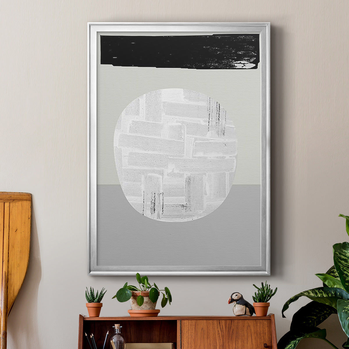 Eggy I - Modern Framed Canvas Print