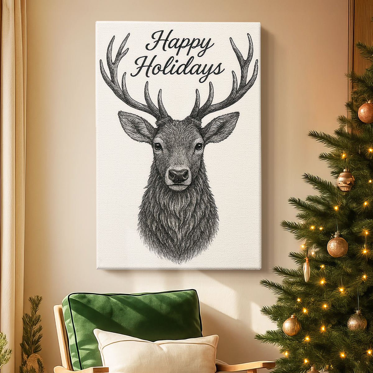 Night of Pearled Carol - Canvas Art Print