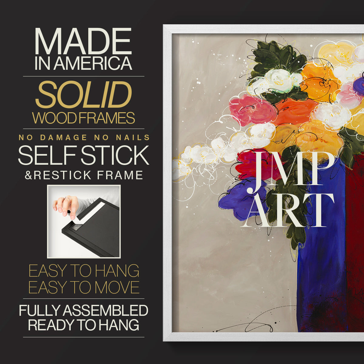 For Me - Restickable Framed Art Print