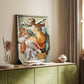 Canvas art print of a classical figure with strong anatomy and flowing drapery styled in a home decor setting.