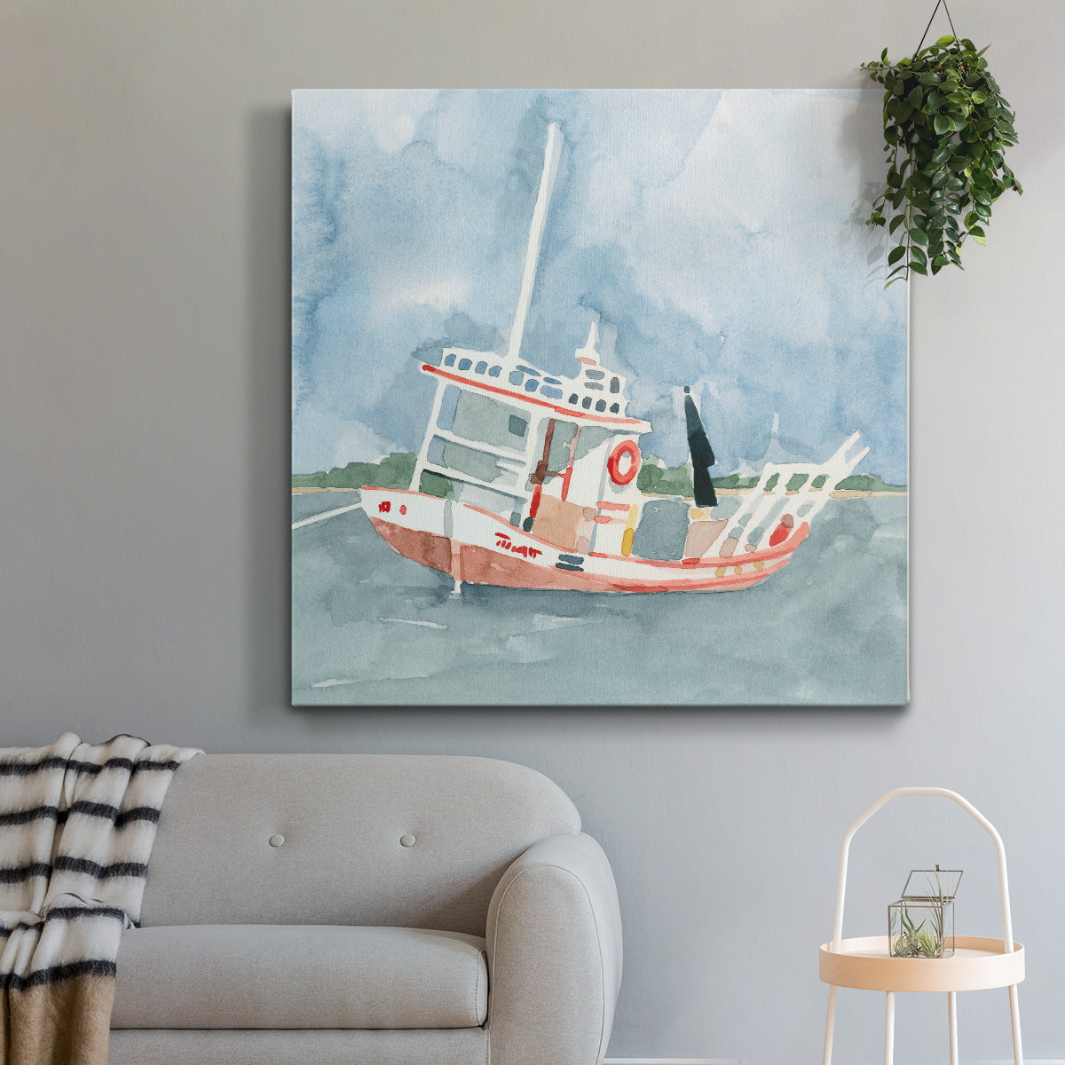 Bright Fishing Boat II - Canvas Art Print