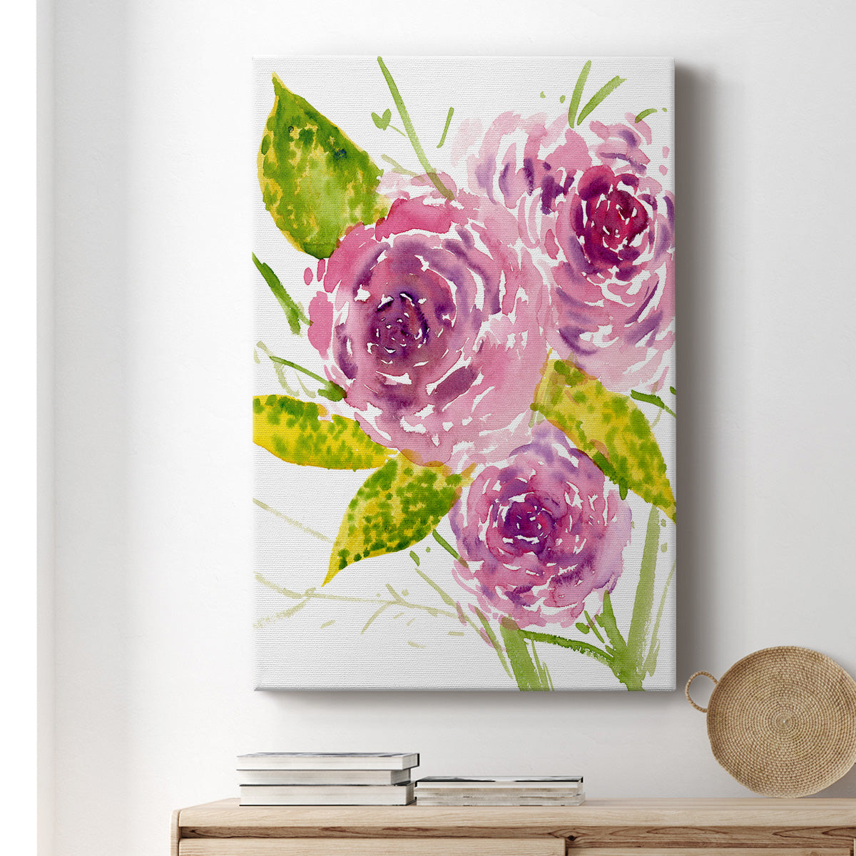 Bouquet Rose I - Canvas Art Print