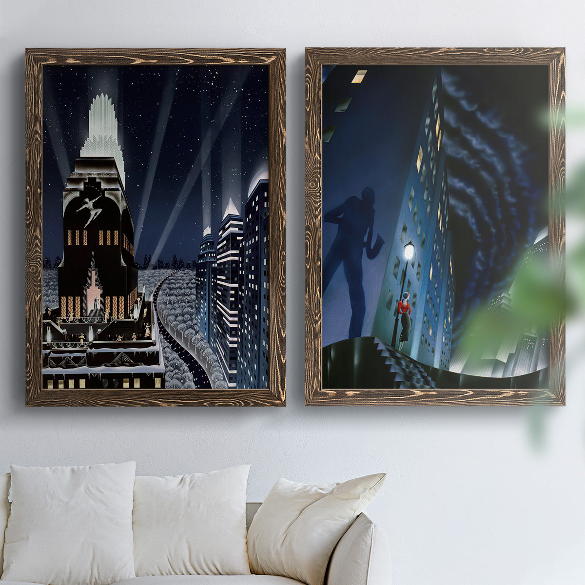 Rooftop Serenade - Premium Framed Canvas 2 Piece Set - Ready to Hang