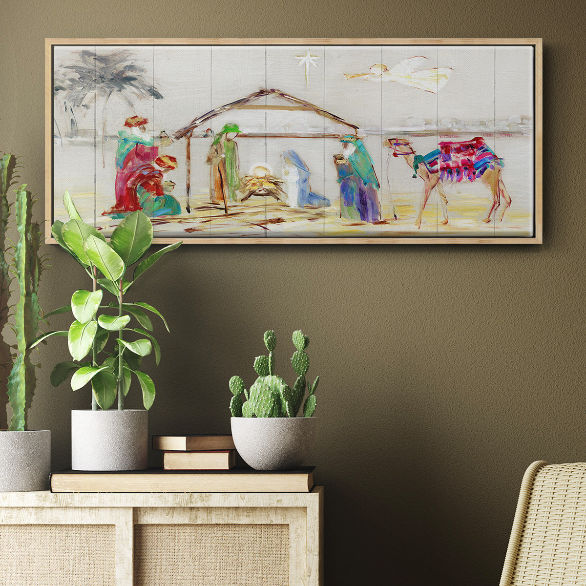 Nativity - Floater Framed Canvas Print