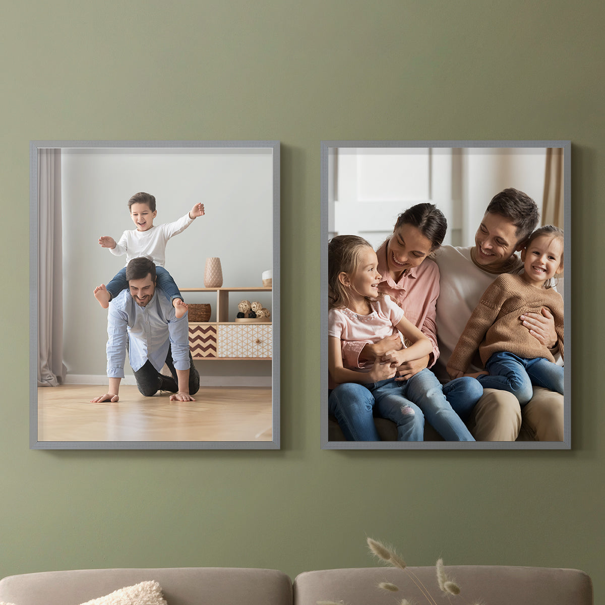 Set of 2 Restickable Custom Framed Photos - 16" x 20"