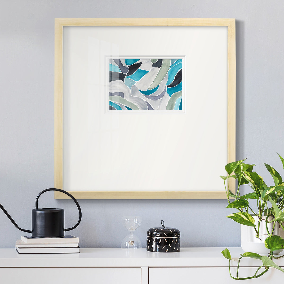 Subtle Billows I Premium Framed Print Double Matboard