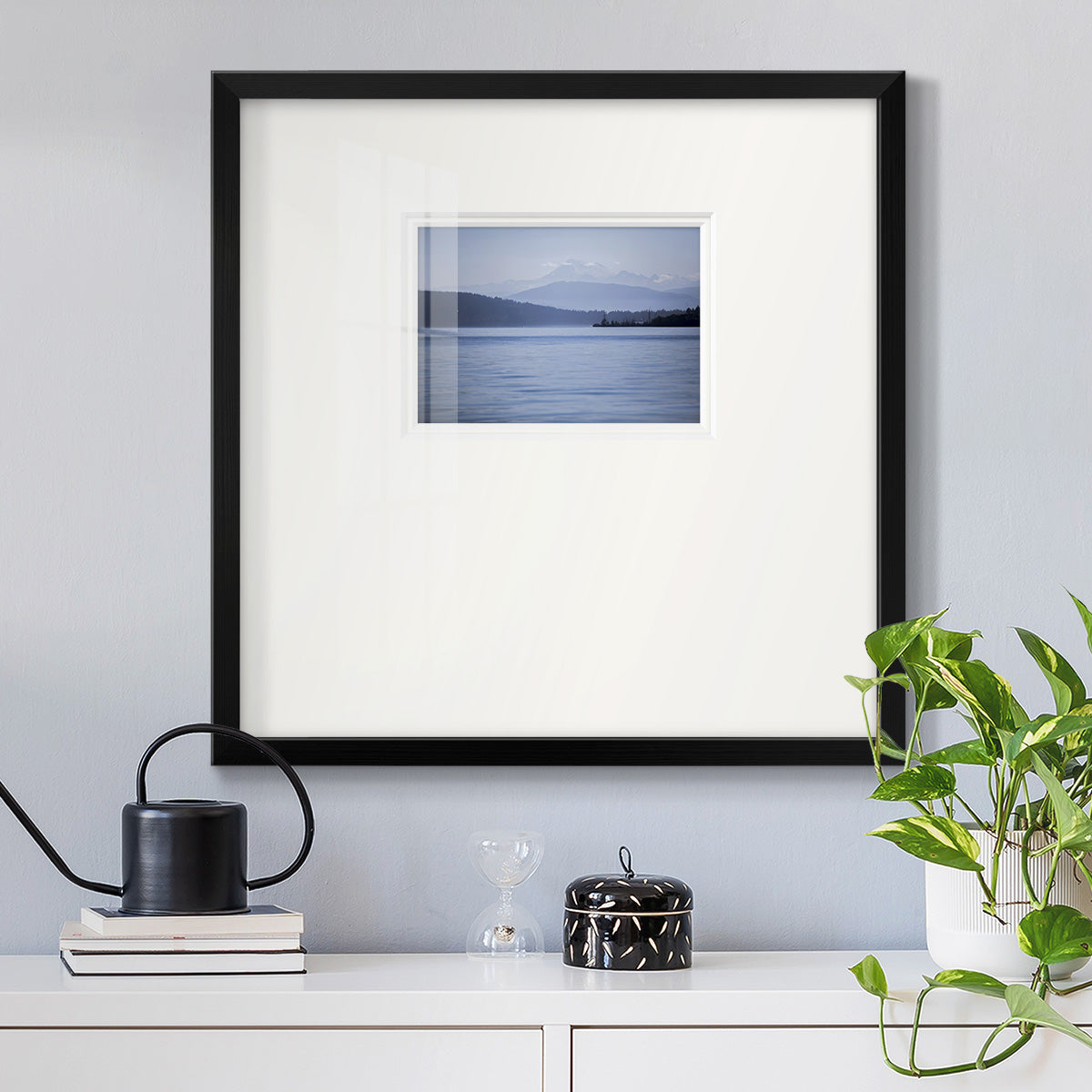 Blue Serenity Premium Framed Print Double Matboard