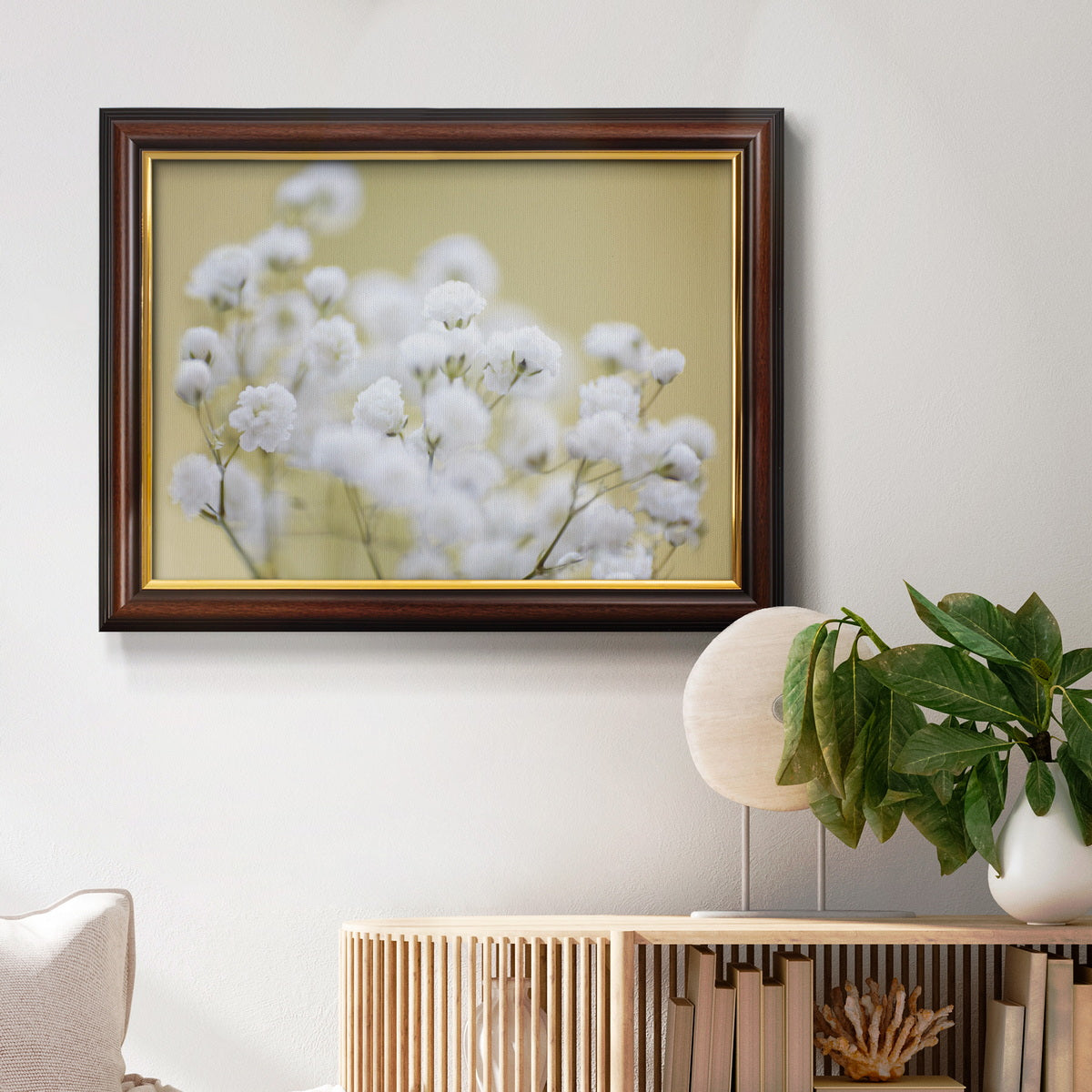 Baby's Breath Study III Premium Framed Canvas- Ready to Hang