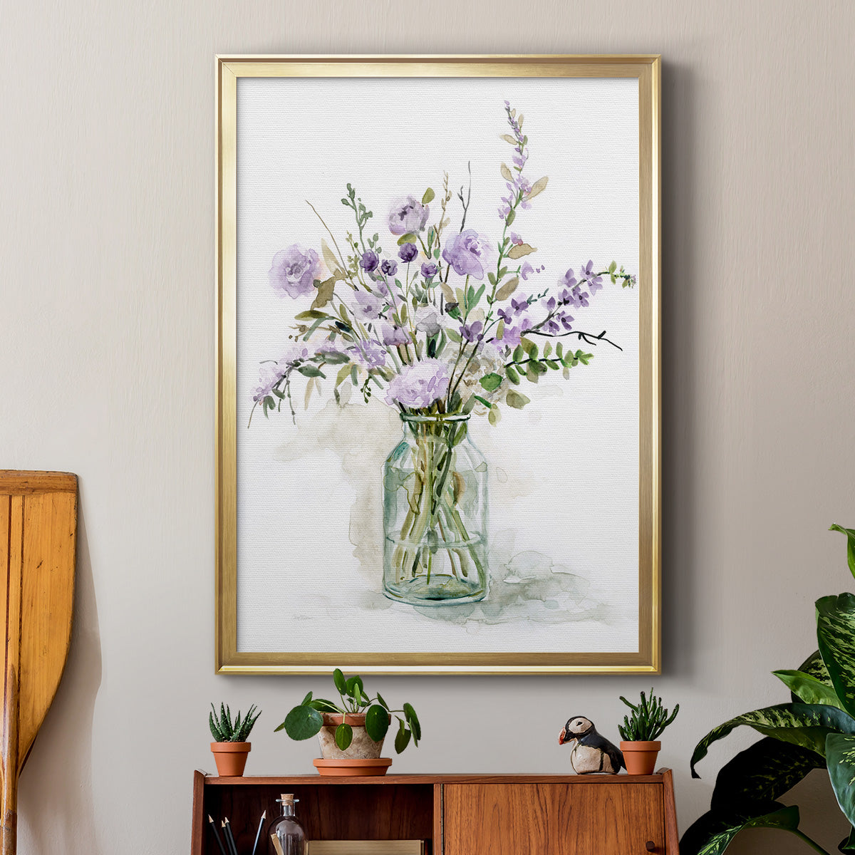 Purple Passion I - Modern Framed Canvas Print