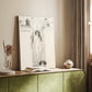 Canvas art print of a simple sketch with soft shading and refined contours styled in a home decor setting.