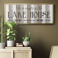Simple at the Lake House - Floater Framed Canvas Print