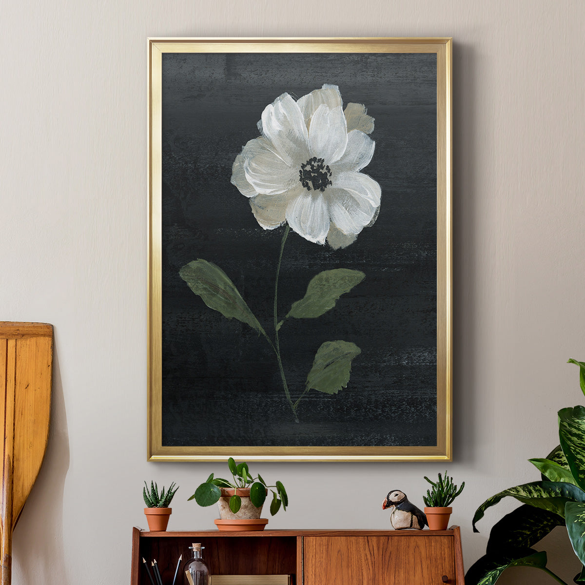 Country Botanical I - Modern Framed Canvas Print