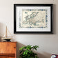 Bordered Map of Europe - Modern Framed Art Print