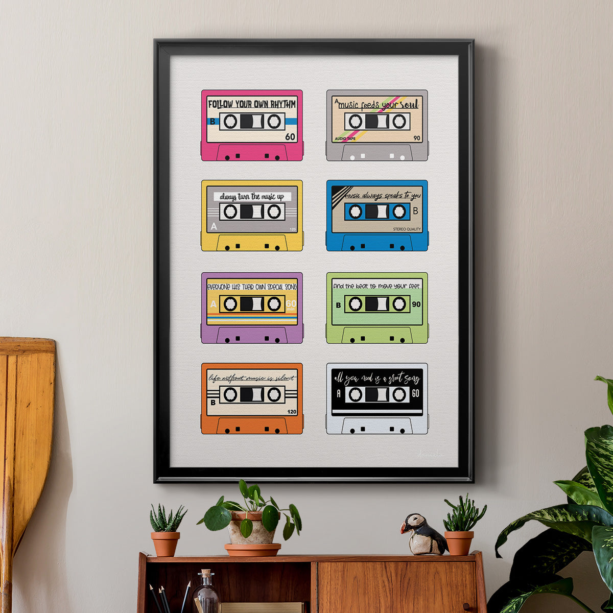 Musical Inspiration - Modern Framed Canvas Print