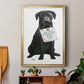 Love and Black Labrador - Modern Framed Canvas Print