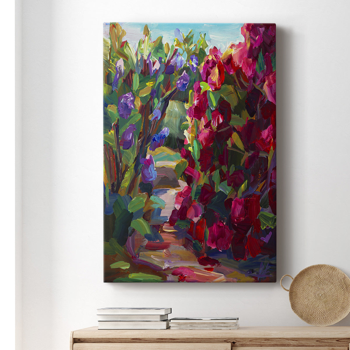 Lilacs & Rhodies - Canvas Art Print