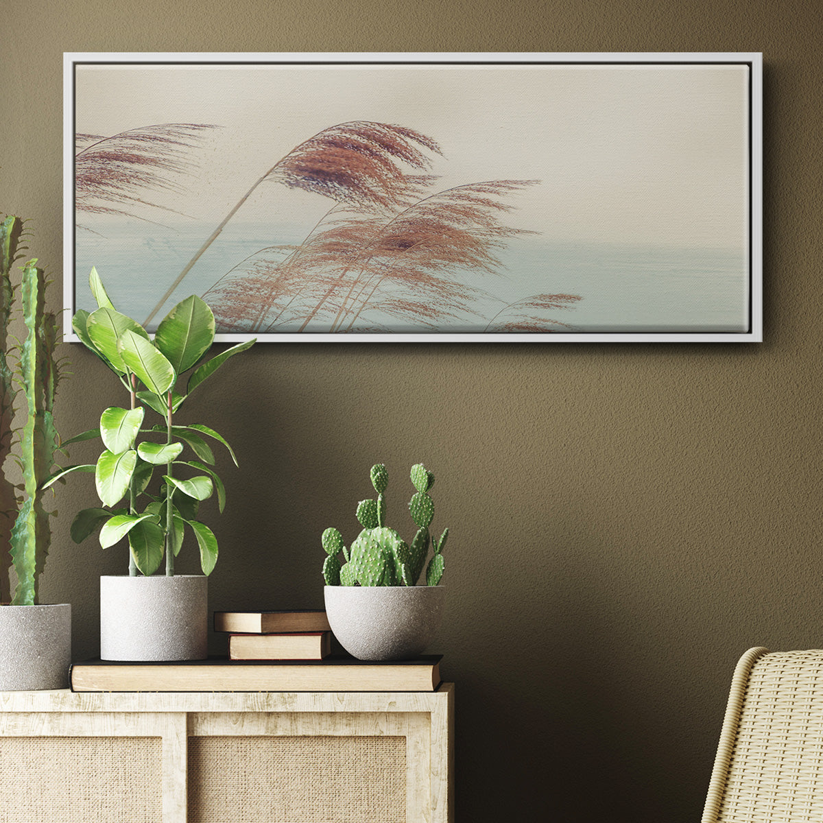 Windy I - Floater Framed Canvas Print