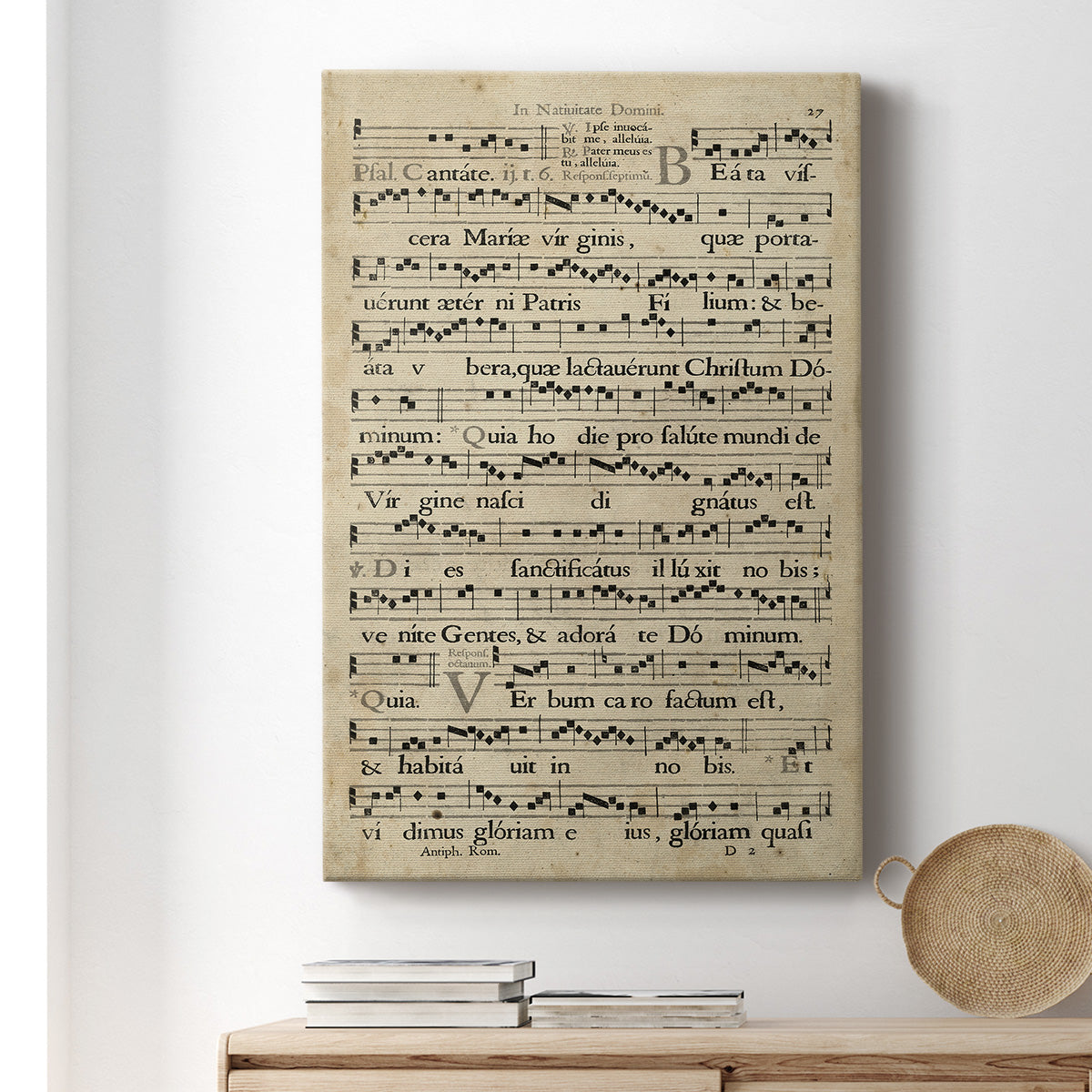 Vellum Songbook IV Premium Gallery Wrapped Canvas - Ready to Hang