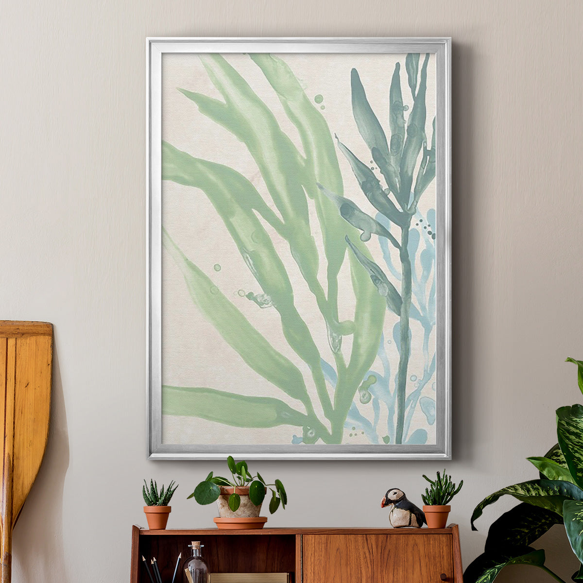 Swaying Seagrass IV - Modern Framed Canvas Print