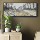 The Road, Effect of Snow at Sunset, 1869 - Floater Framed Canvas Print