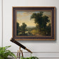 Traditional pastoral landscape painting by Asher Brown Durand in an ornate bronzed mahogany wood frame displayed in a light-toned interior setting.