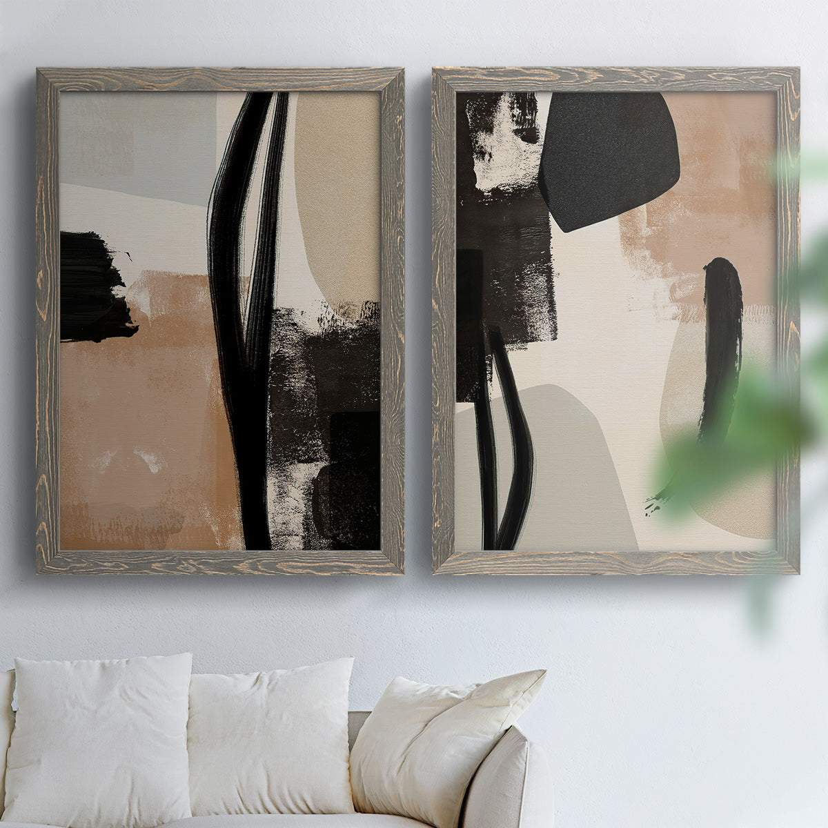 Selective Arrangement I - Premium Framed Canvas 2 Piece Set - Ready to Hang