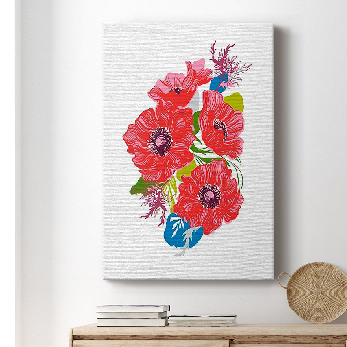 Brilliant Poppies I - Canvas Art Print