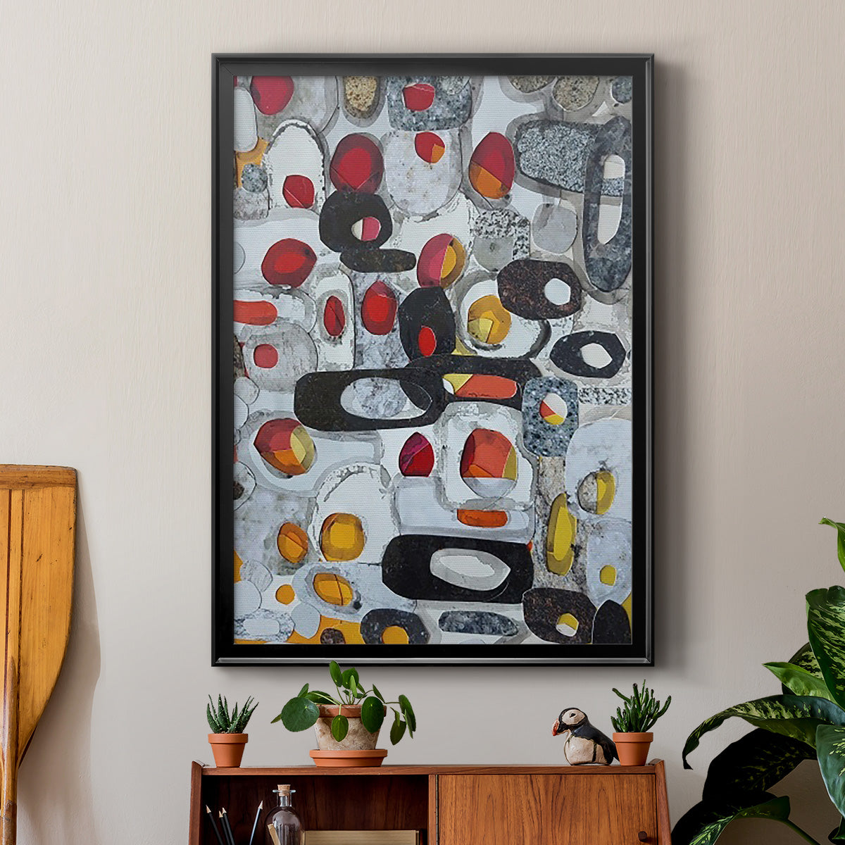 Fruit Collage I - Modern Framed Canvas Print