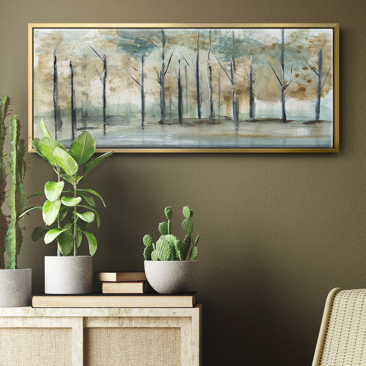 Debruce Light - Floater Framed Canvas Print